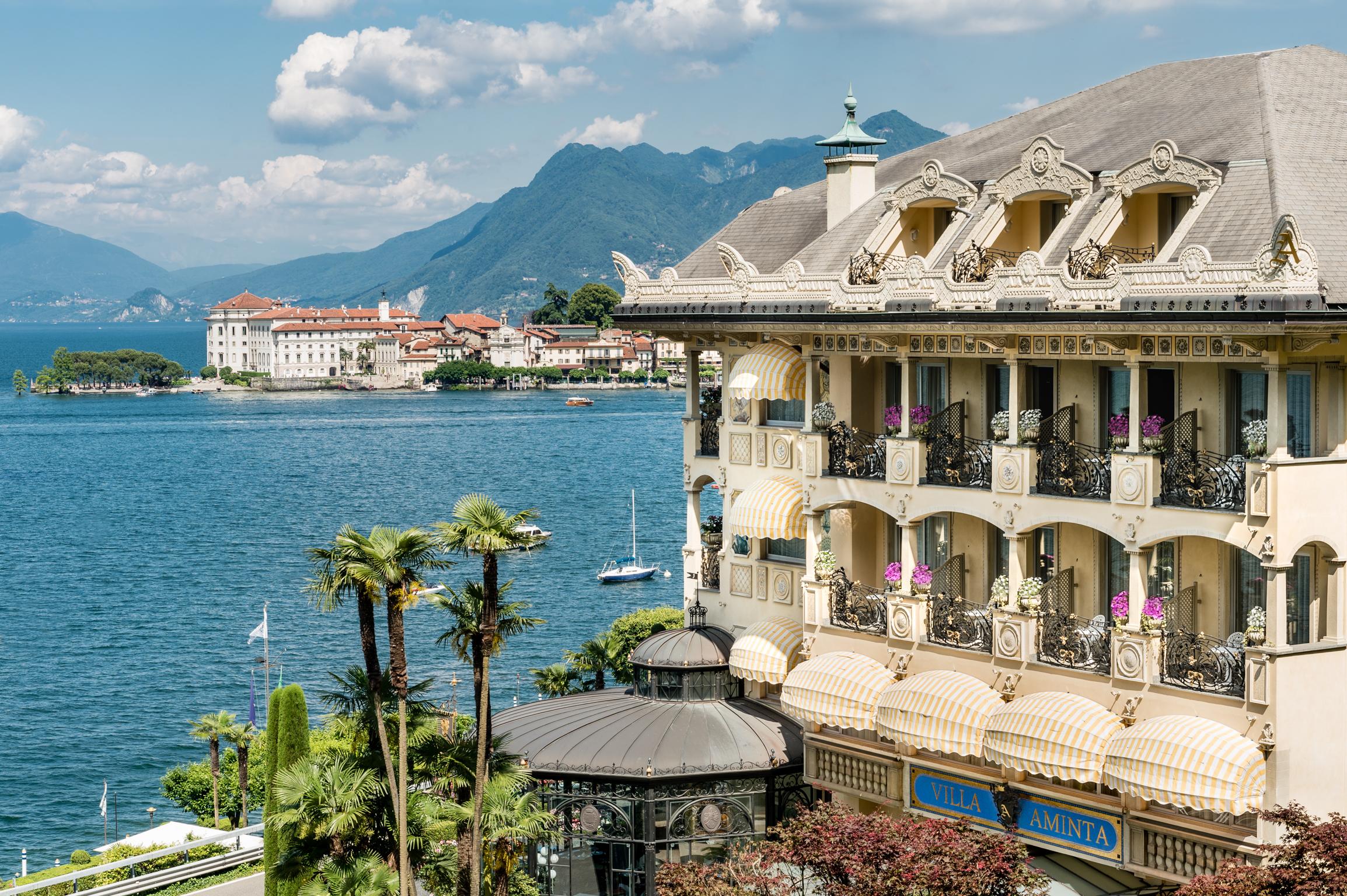 Hotel Villa E Palazzo Aminta Stresa Bagian luar foto